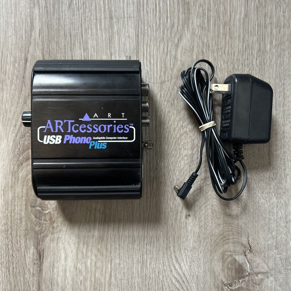 Artcessories USB Phono Plus PC Computer Interface 2 Channel Preamp Tested Works